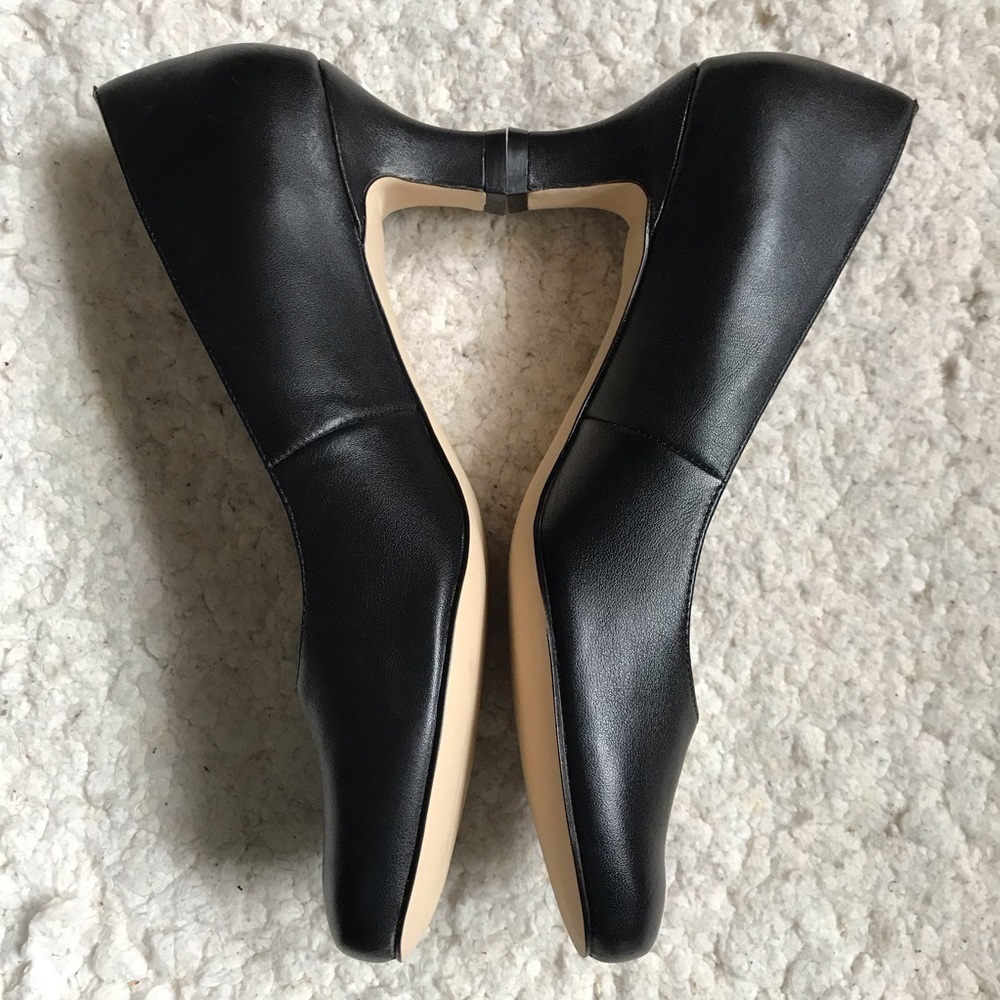 ARRAY Classic Solid Black Leather FLATTER Size 9.… - image 4